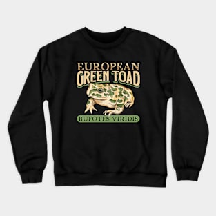 European Green Toad Crewneck Sweatshirt